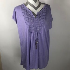 Just my size women’s plus size 1X purple shirt